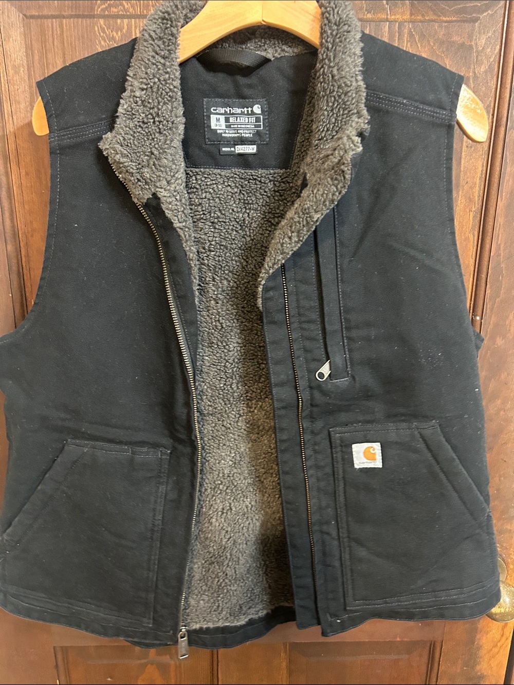 Carhartt Black Canvas Sherpa-Lined Work Vest
Sz8-10 wore 2x its big on me now